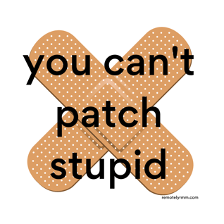 you cant patch stupid (1)